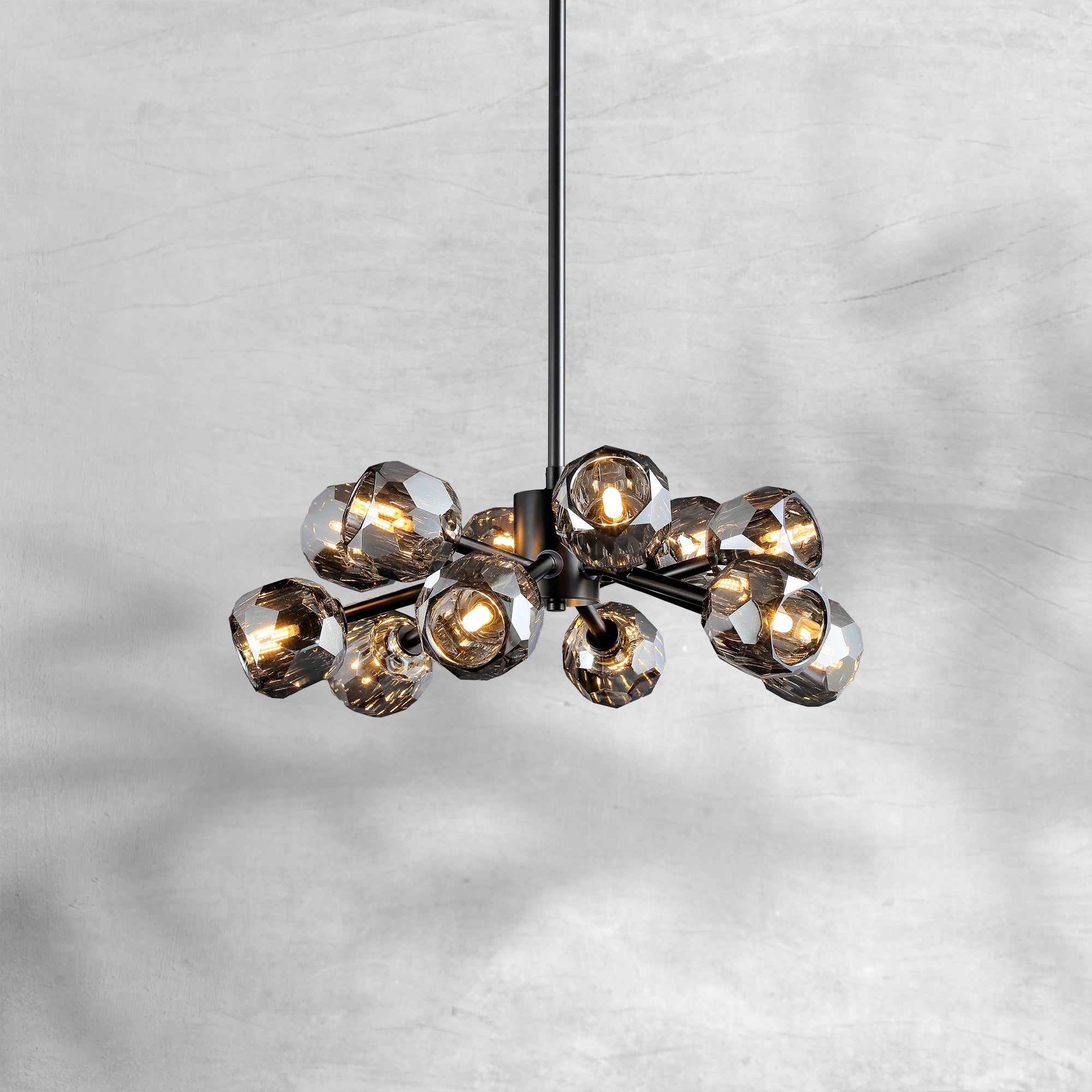 Billfz De Crystal Glass Round Chandelier 24"36"48"60"72"