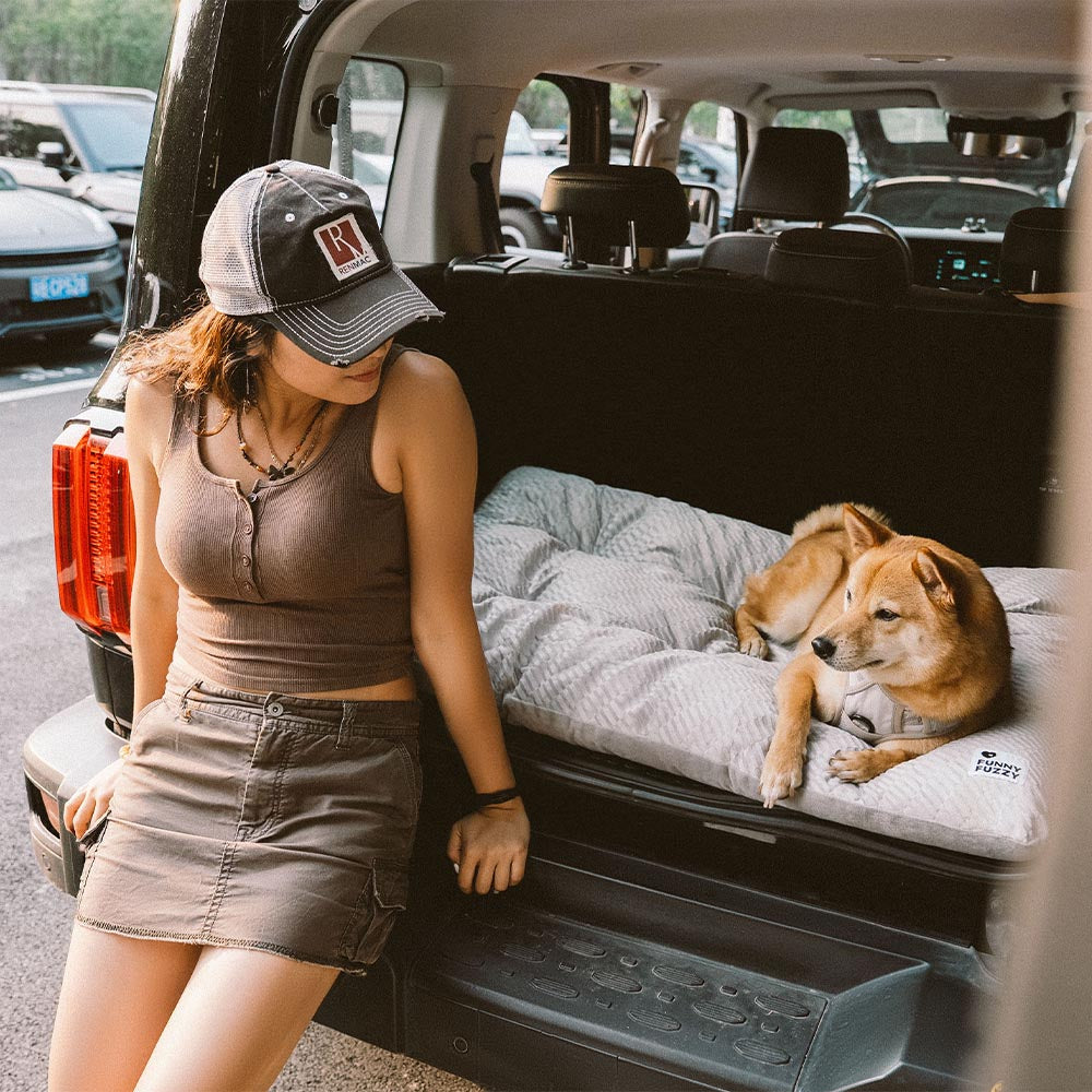 Dual-Sided Cozy Plush Washable Calming Dog Mat