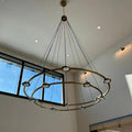 ECLFZ Two-Tier Round Chandelier 48