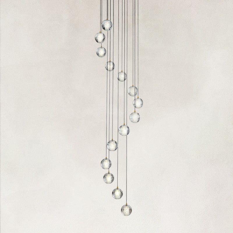 Elara Floating Crystal Ball Chandelier 20"D