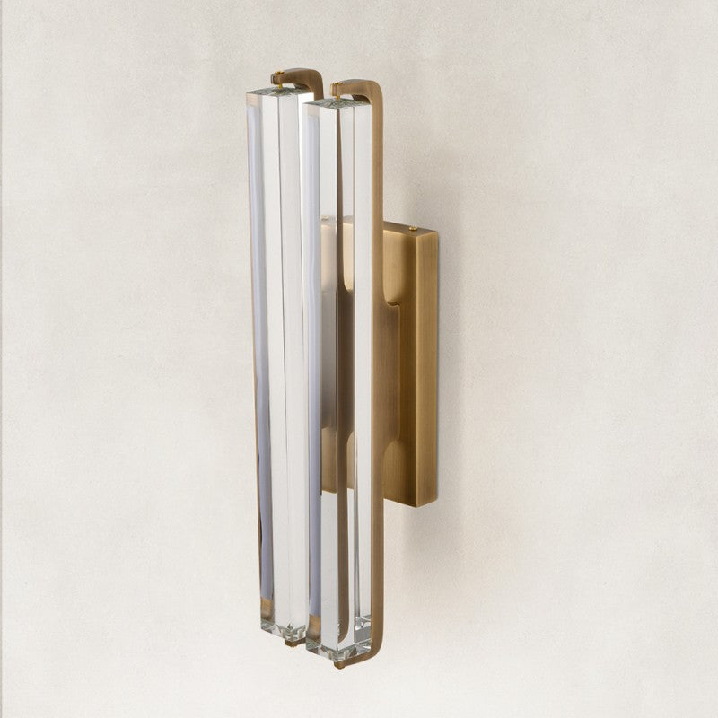 Elen Crystal Double Wall Sconce 19"H