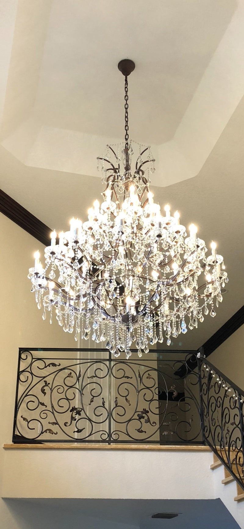 Empire Maria Theresa Crystal Chandelier 60” /50-LIGHT-Joyfuzzy