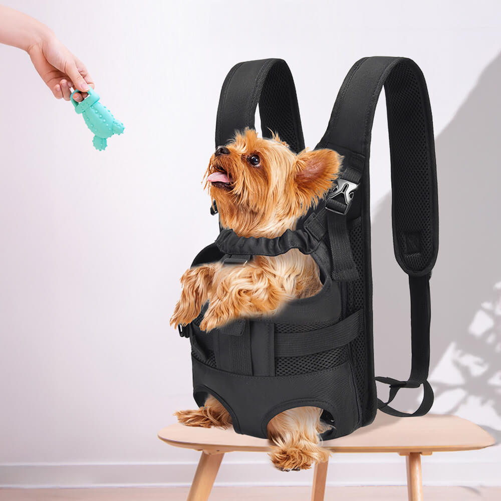Breathable and Adjustable Portable Front-Hugging Backpack Dog Travel Bag