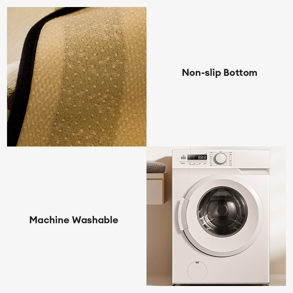 Chenille Scratch-resistant Fabric Pastoral Style  Irregular Shaped Non-slip Couch Cover