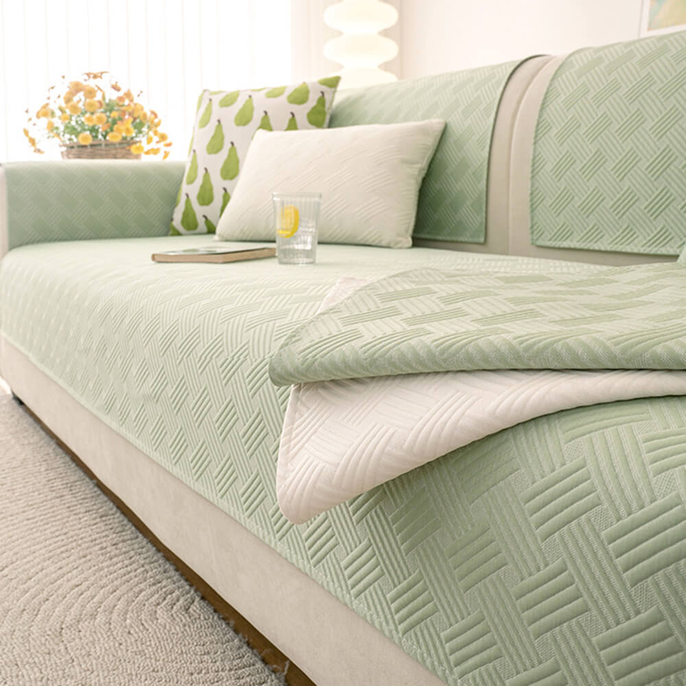 Modern Geometric Breathable Cooling Non-Slip Couch Cover
