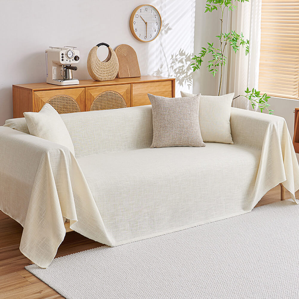 Modern Minimalist Linen Fringe Durable Couch Cover