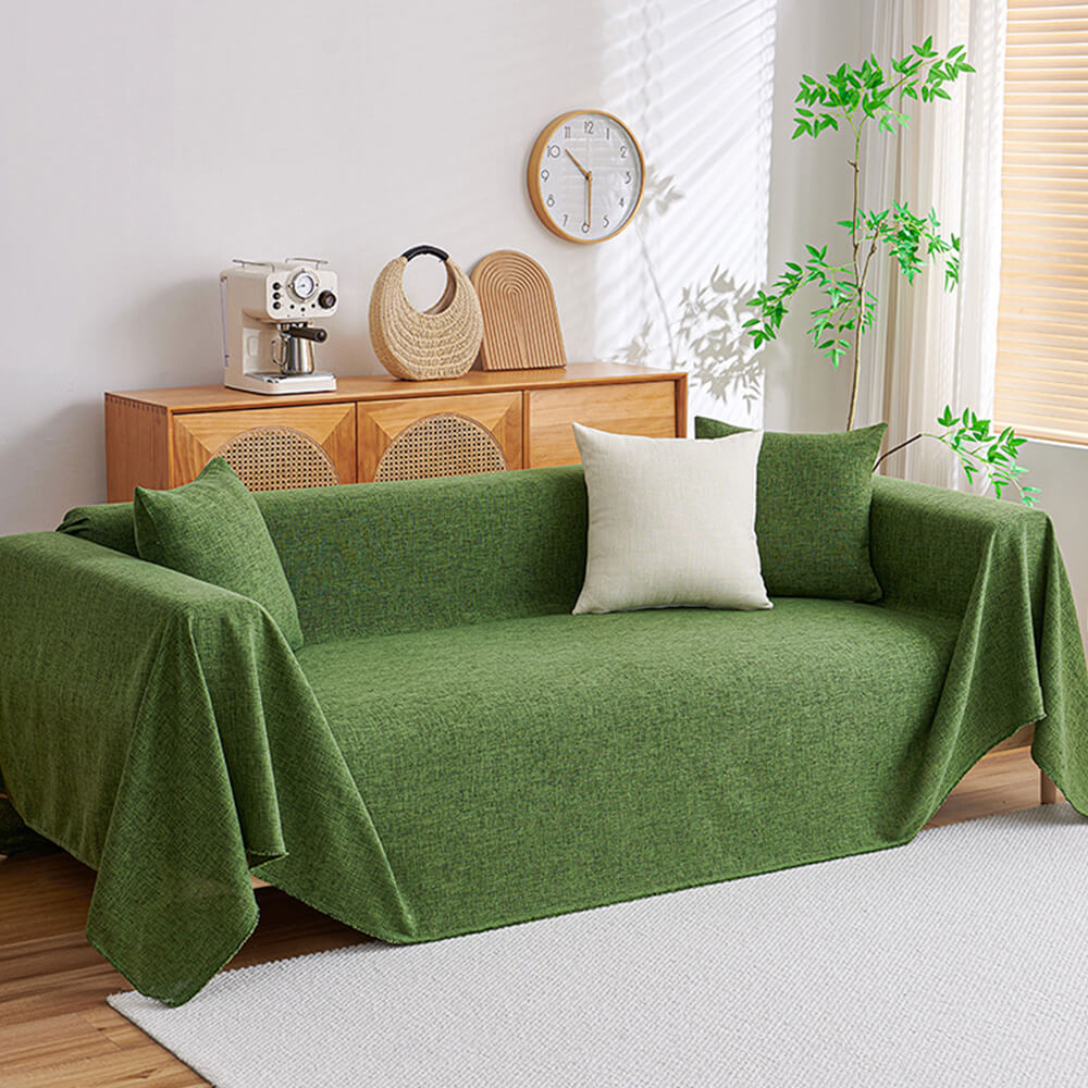 Modern Minimalist Linen Fringe Durable Couch Cover