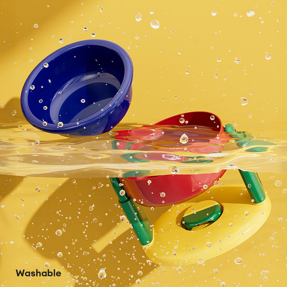 Neck Protection Adjustable Raised Pet Bowl with Anti-Slip Suction Base