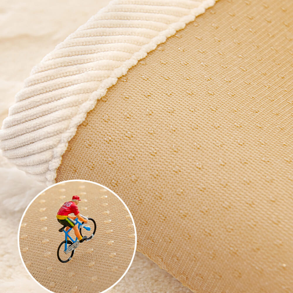 Wave Textured Plush Non-Slip Couch Cover