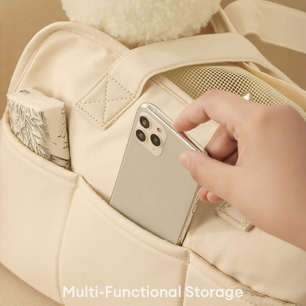 Stylish Plaid Travel-Friendly Dog & Cat Carrier Bag