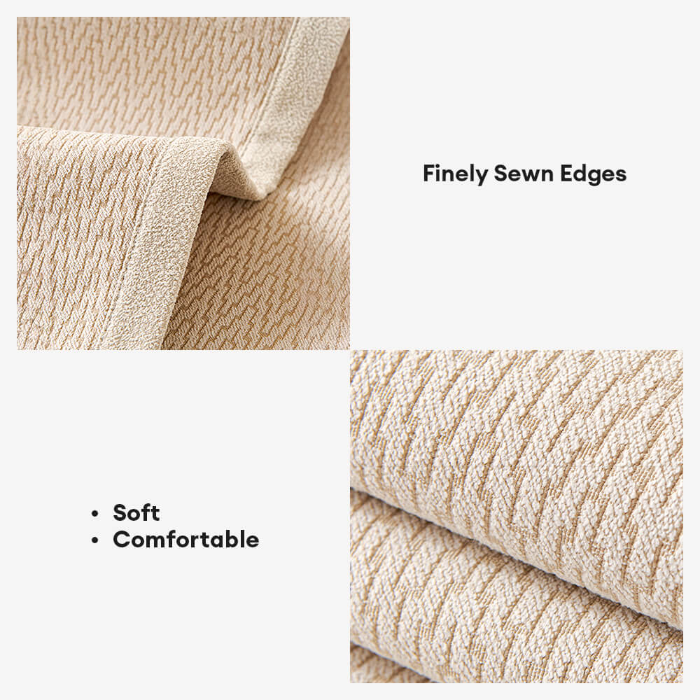 Chenille Minimalist Anti-Slip Fabric with Cat Scratch-Resistant Design Couch Cover