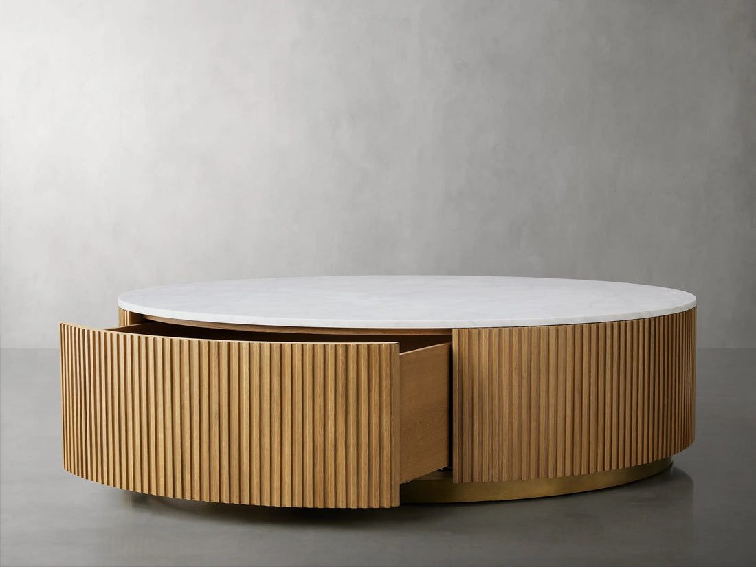 Finnley Round Storage Coffee Table