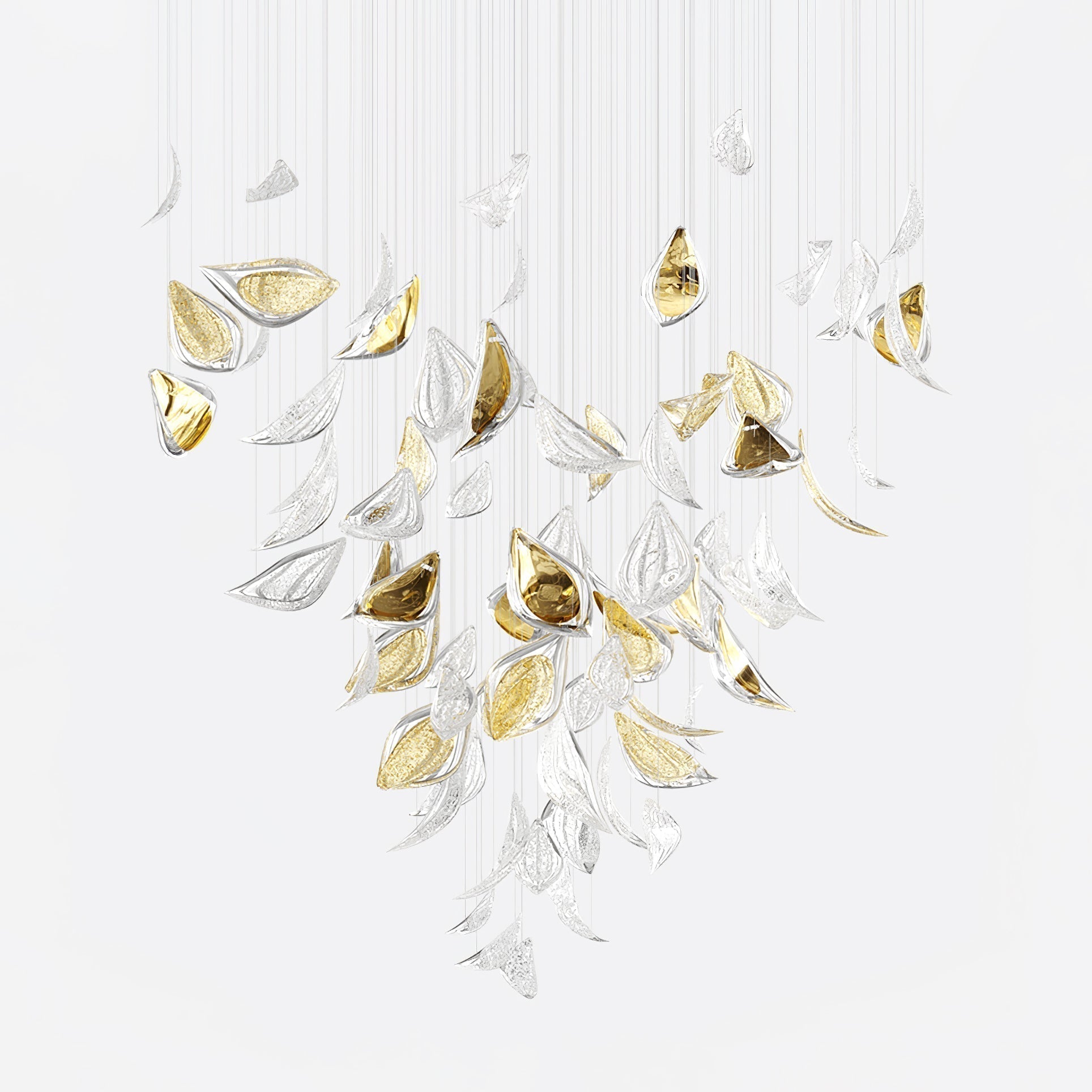 Floating Leaves Chandelier-Joyfuzzy