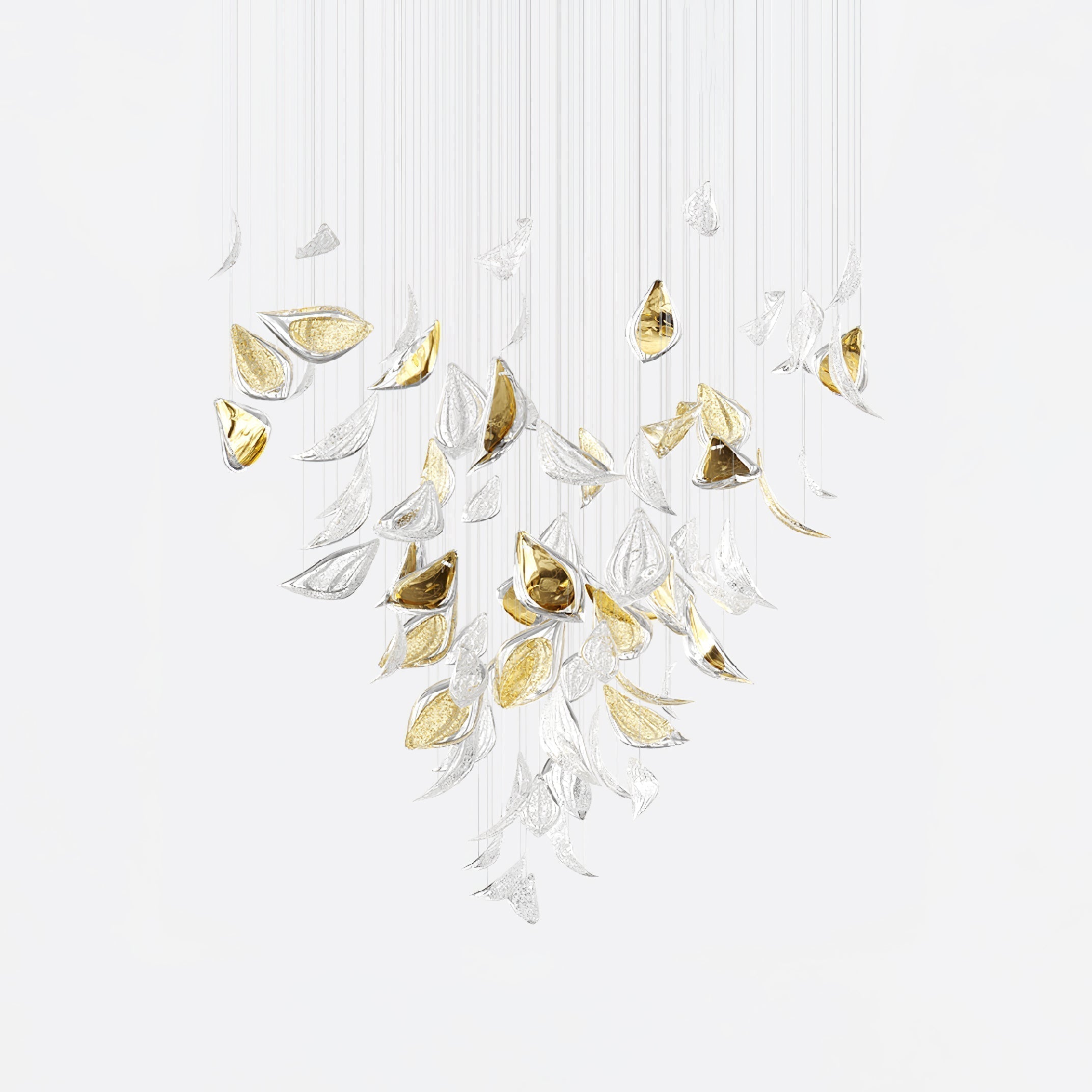 Floating Leaves Chandelier-Joyfuzzy