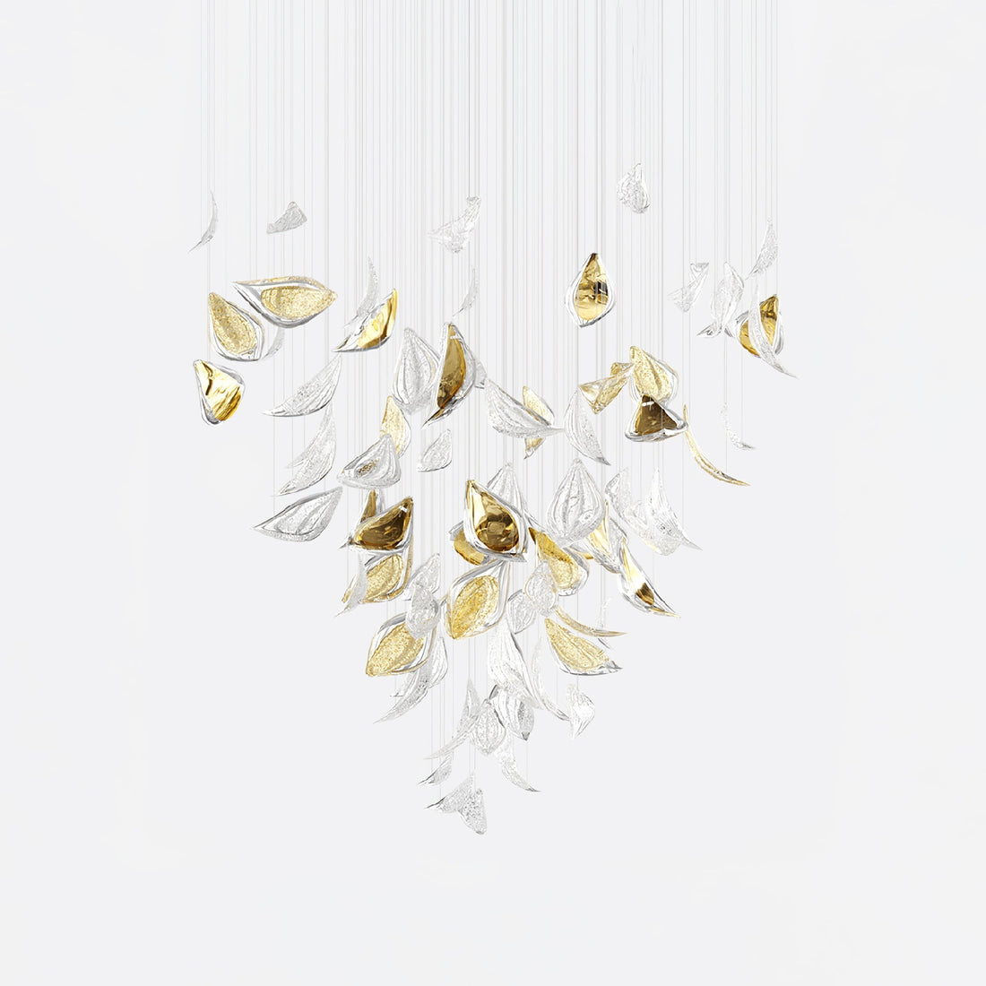 Floating Leaves Chandelier-Joyfuzzy