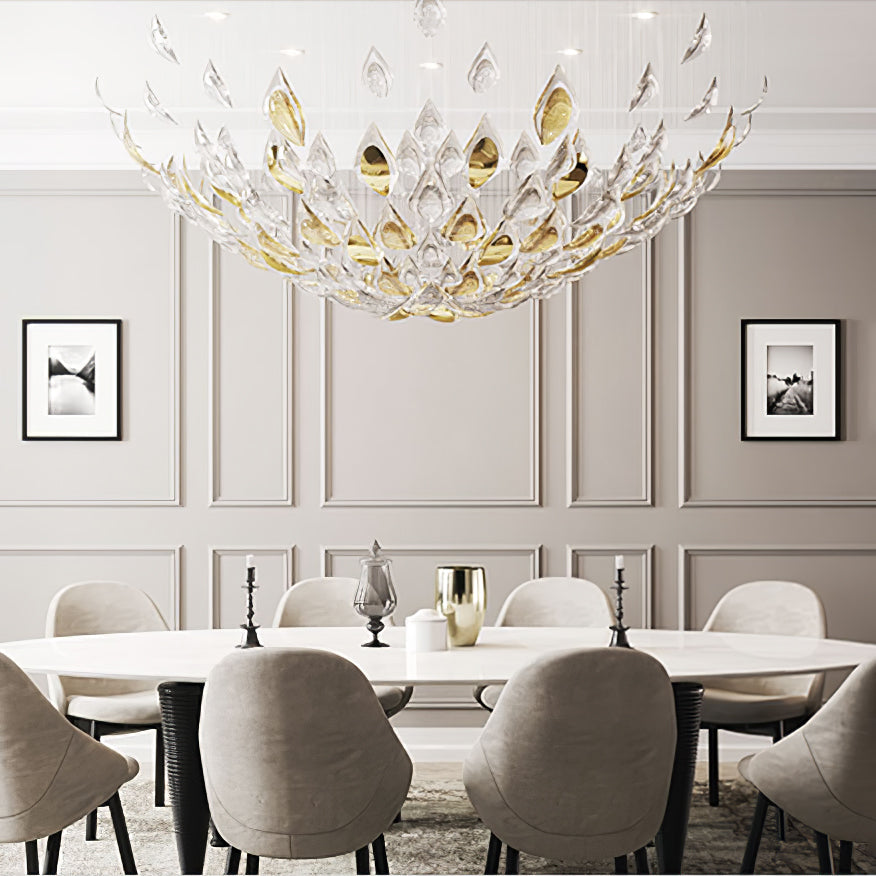 Floating Leaves Chandelier-Joyfuzzy
