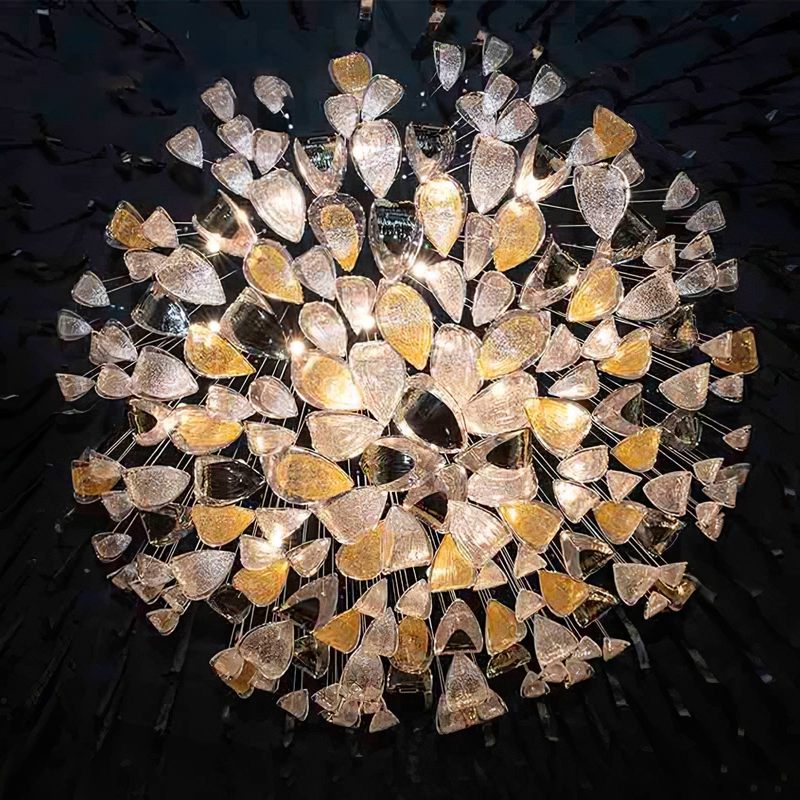 Floating Leaves Chandelier-Joyfuzzy