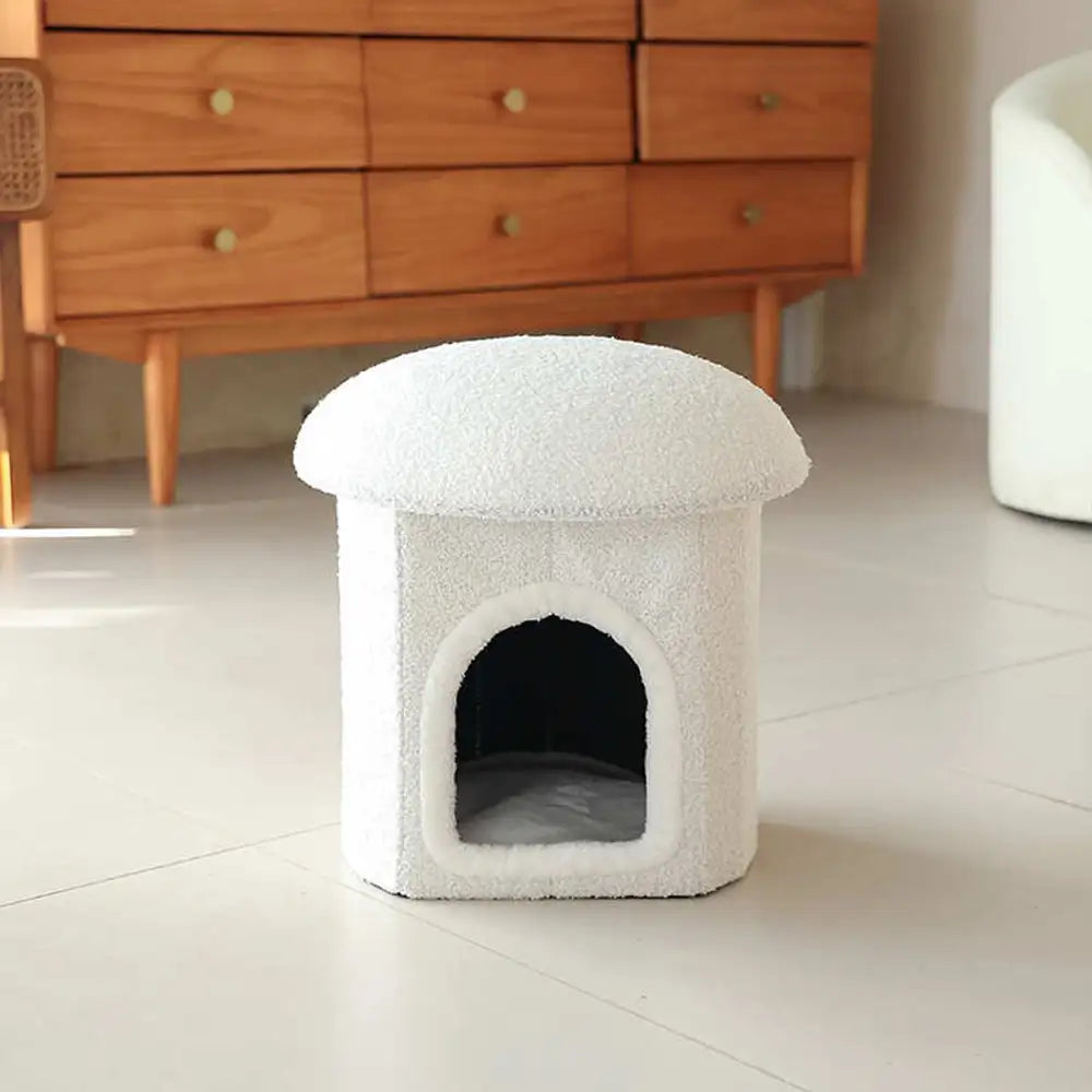 Portable Home Ottoman Pet House Foldable Condo Cat Cave
