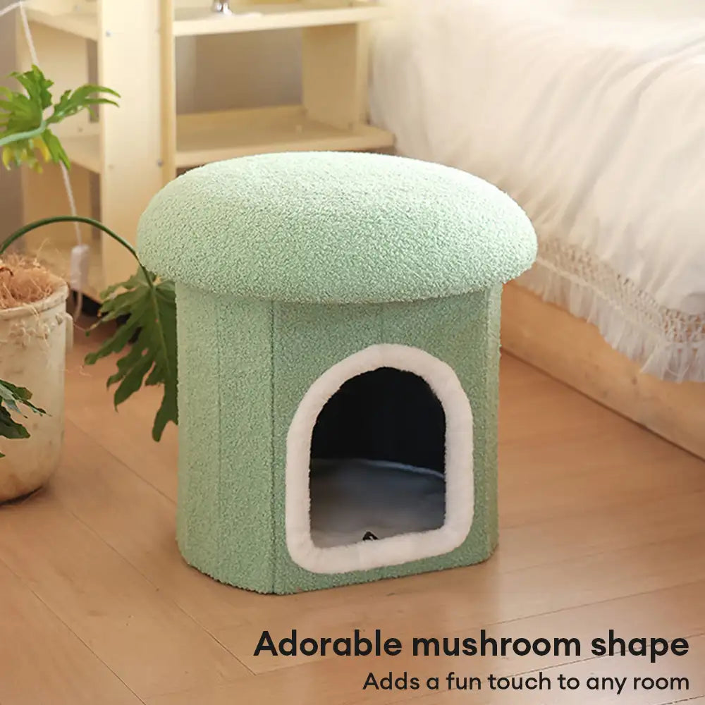 Portable Home Ottoman Pet House Foldable Condo Cat Cave