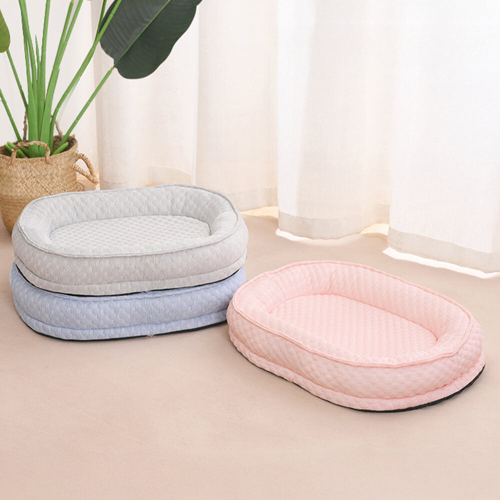 Cooling Comfort Elevated Donut Oval Dog Bed