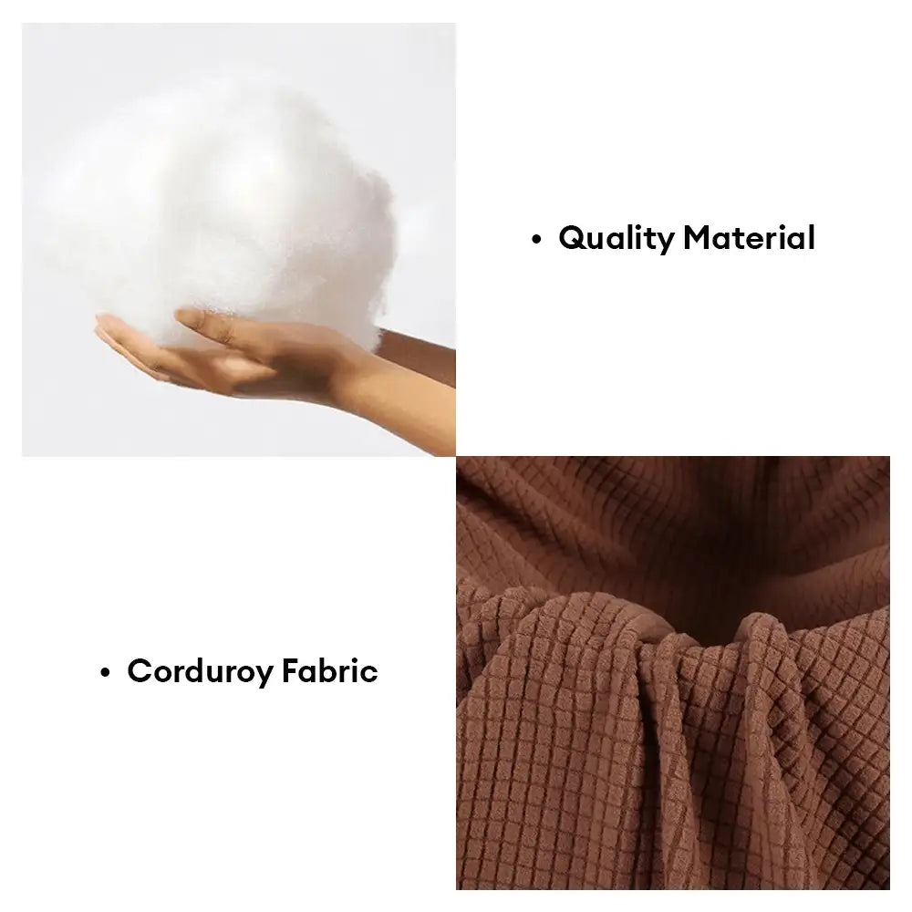 Corduroy Scratch-Resistant Breathable Detachable Comfort Dog Bed