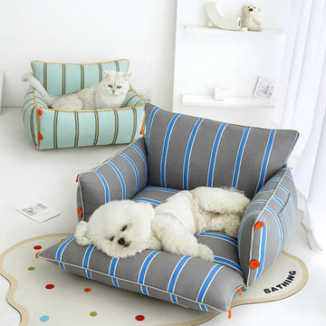 Cotton Comfort Calming Bed Dog Sofa Bed