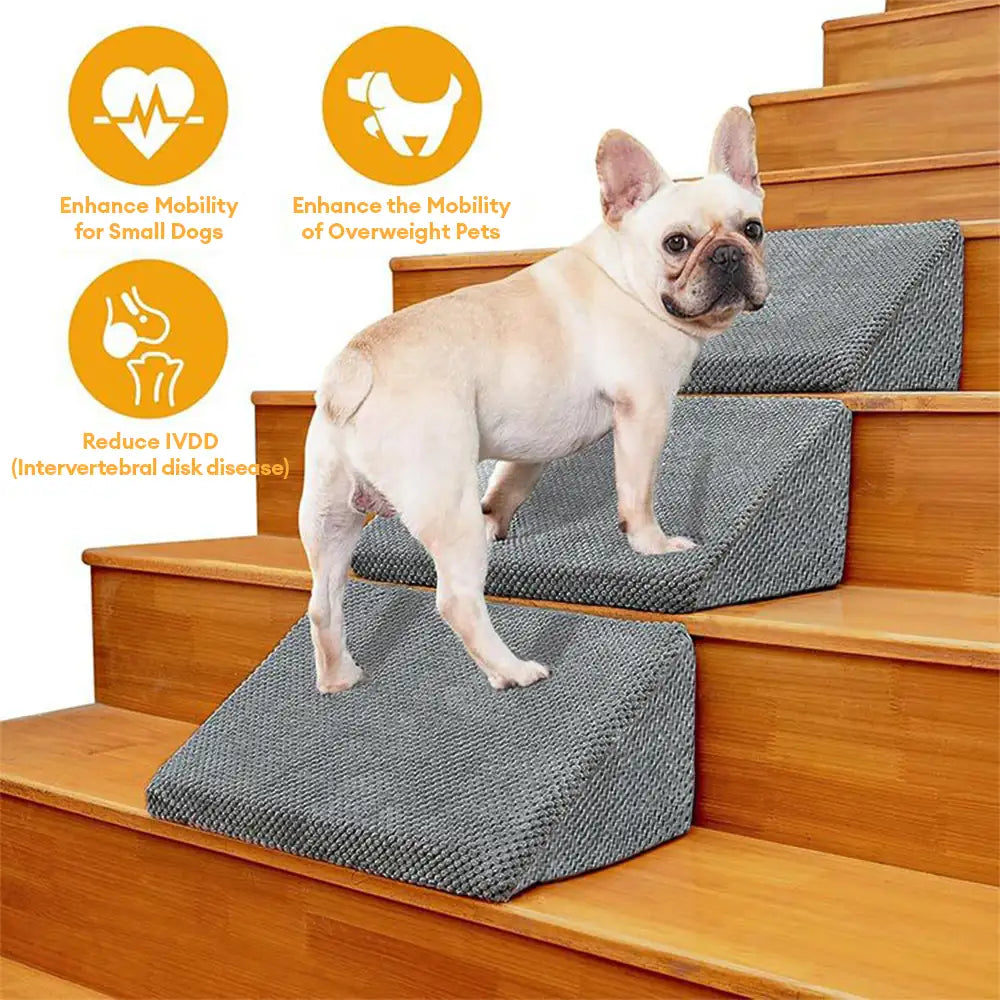 Modular Foam Dog Ramp Stairs for Staircase Stairs with Velcro