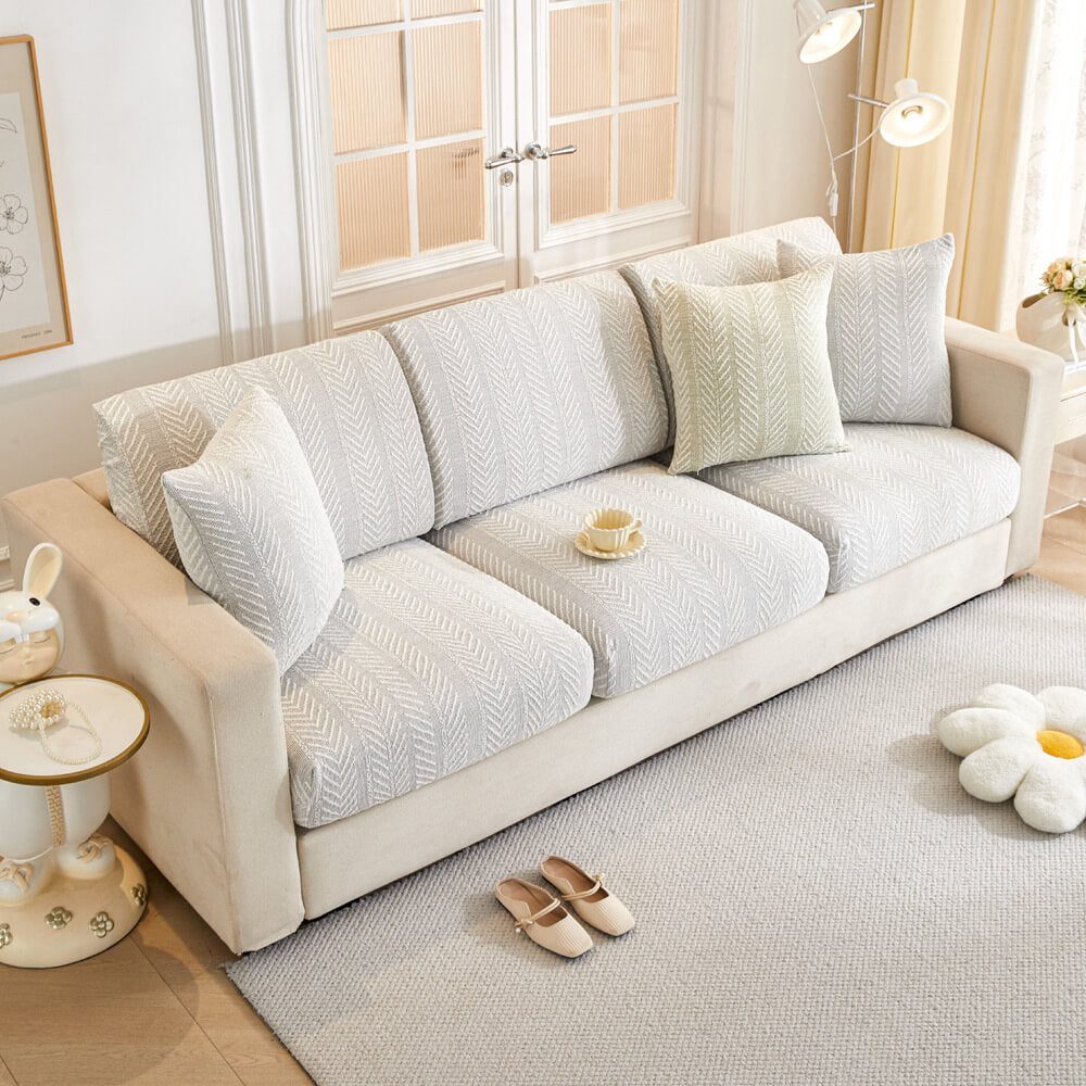 Herringbone Chenille Anti-Slip Magic Couch Cover