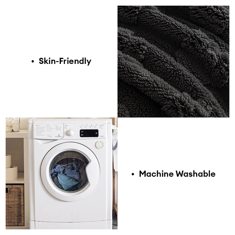 Plush Paw-Patterned Soft Sofa Protector Throw Couch Cover