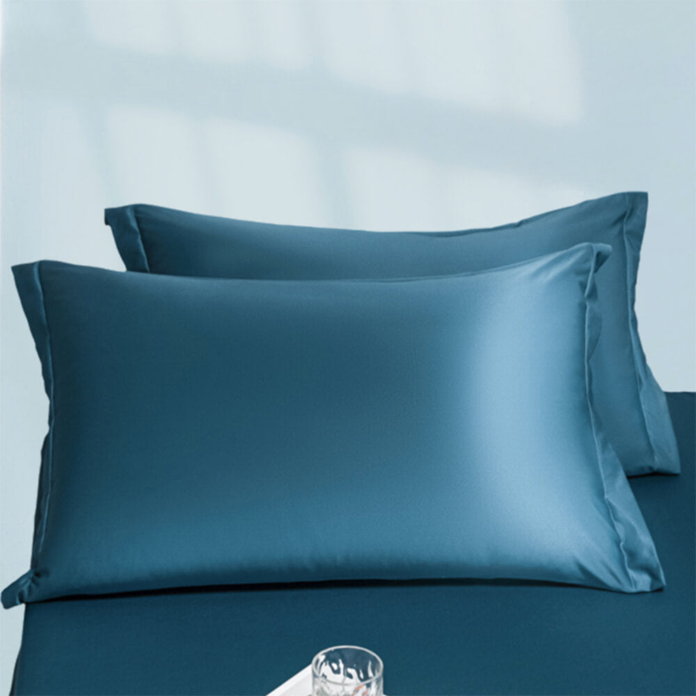 Premium Solid Color Silky Cooling 100s Lyocell Fitted Sheet Mattress Cover