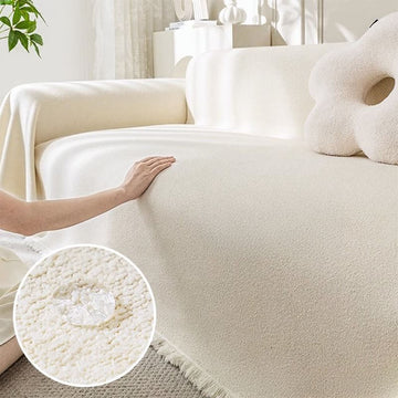 Soft Water-resistant Teddy Plush Throw Couch Cover