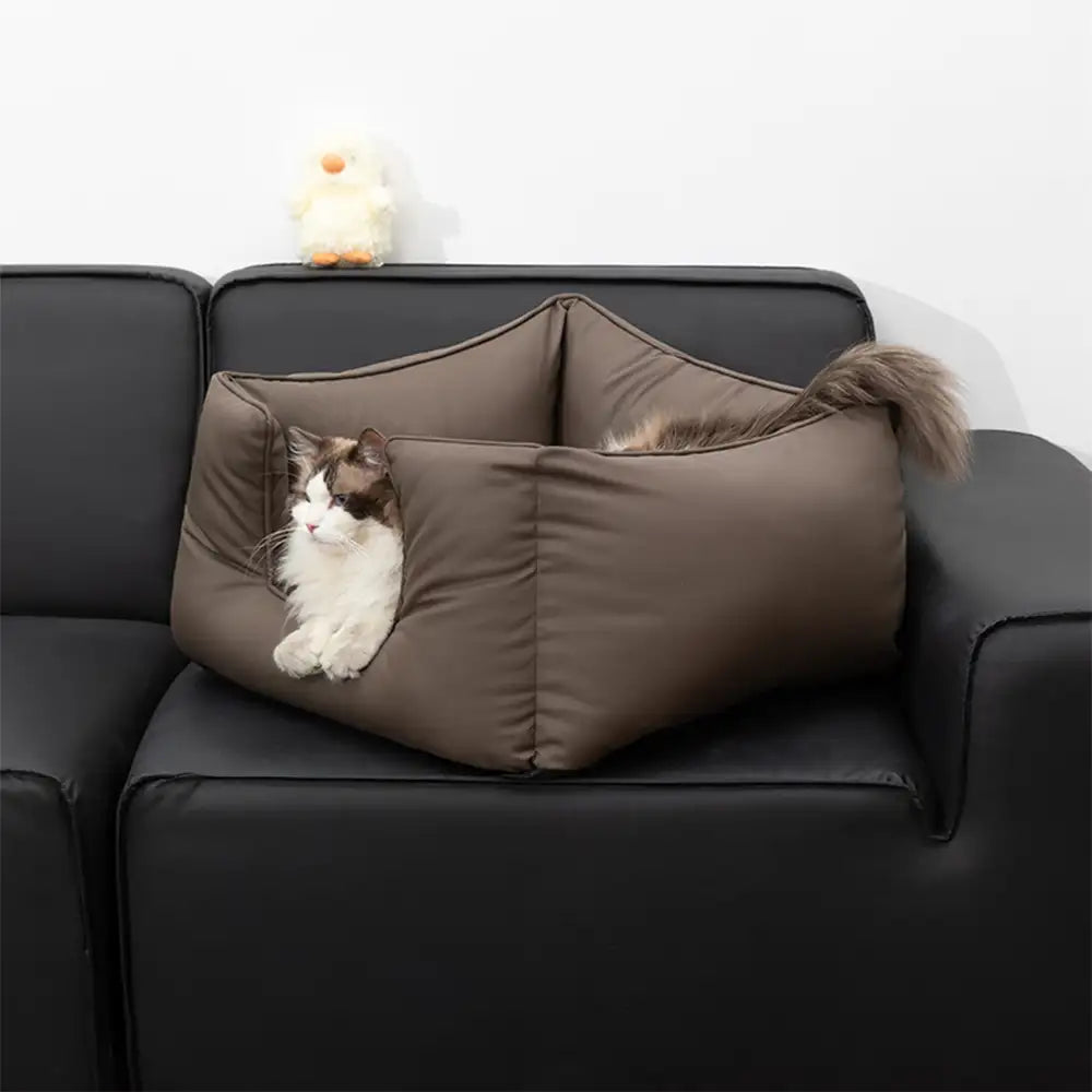 Technology Fabric Square Calming Support Waterproof Scratch-resistant Dog Bed