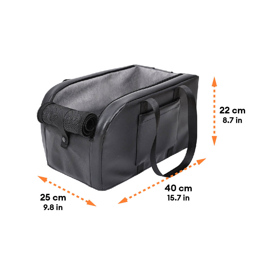 Travel Safety Elevated Detachable Dog Car Seat Center Console for Small Dogs