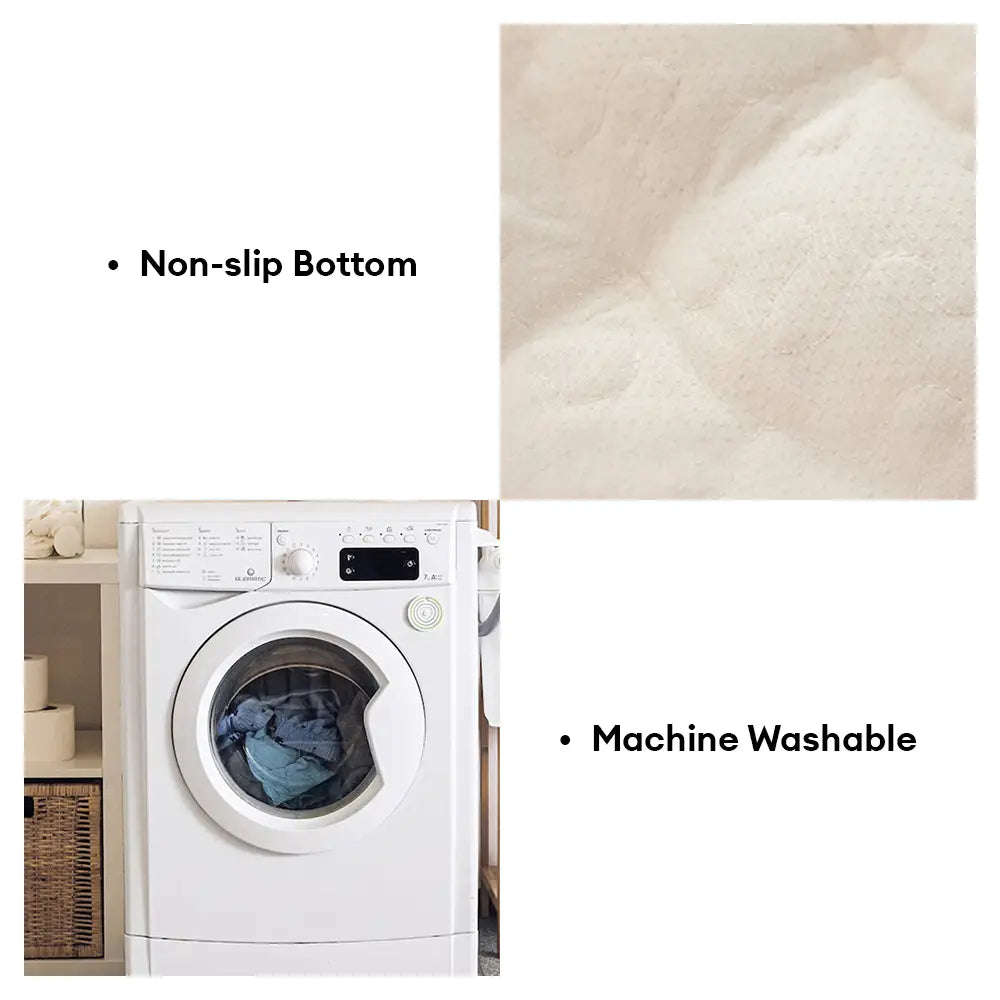 Thick Quilted Anti-Slip Plush Dot Pet-Friendly Pad Couch Cover