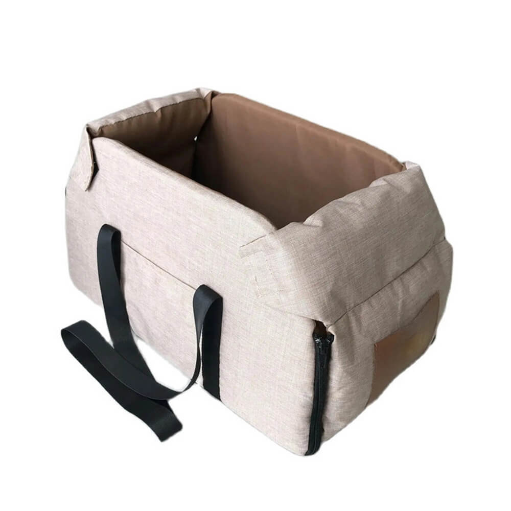 Non-Slip Detachable Contrast Color Cat & Dog Car Seat Bed