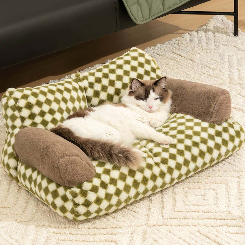 Vintage Leisure Diamond Dog & Cat Sofa Bed