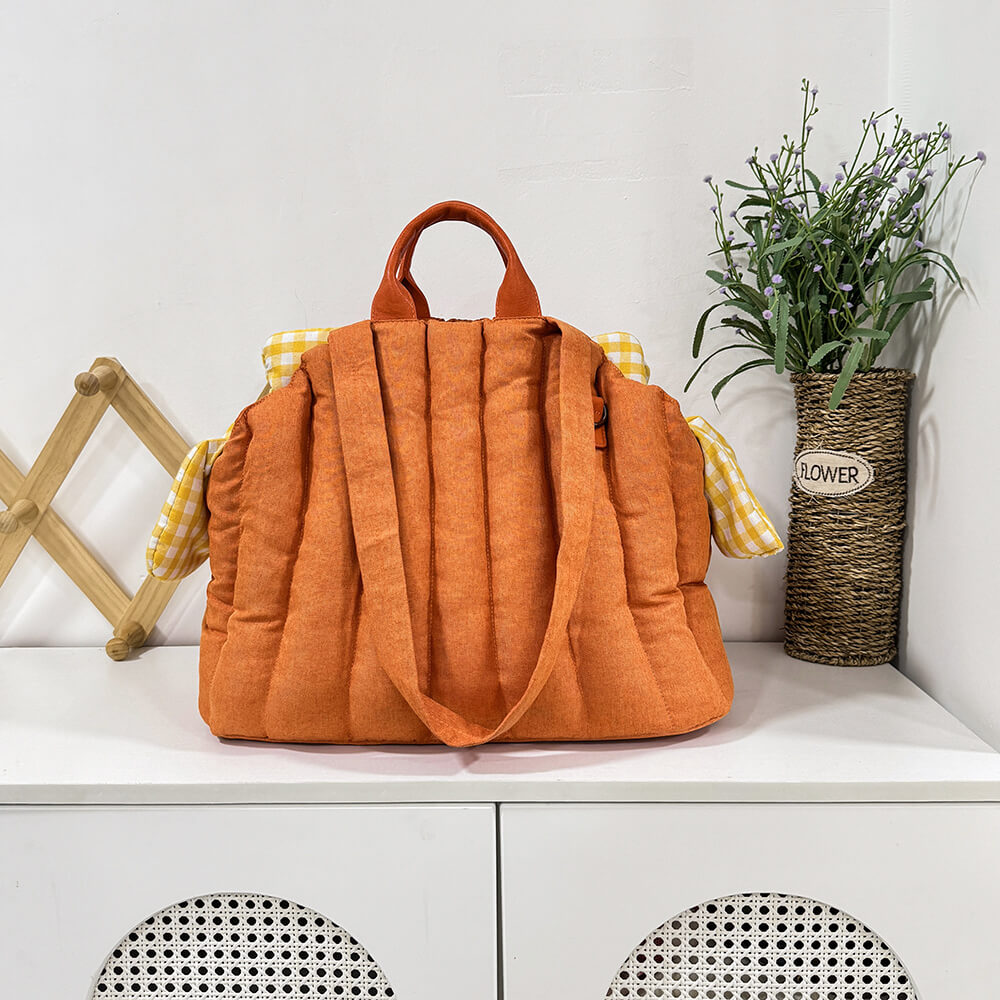 Gingham Portable Soft Multi-Purpose Dog & Cat Carrier Bag