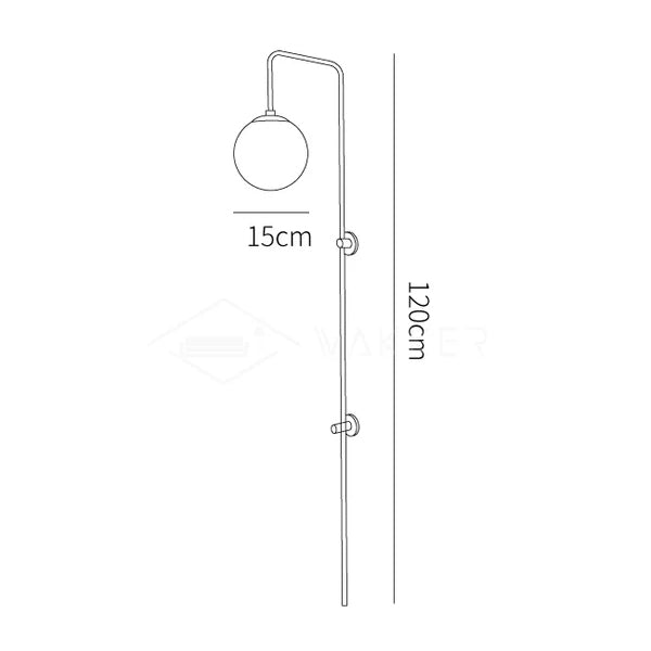 Aurelia Globe Plug In Wall Sconce