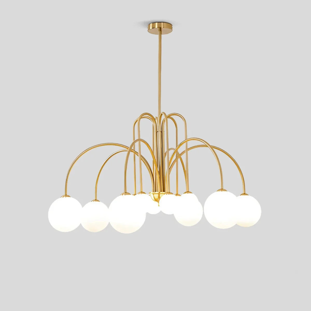 Joyfuzzy Avi Double Layer Glass Chandelier
