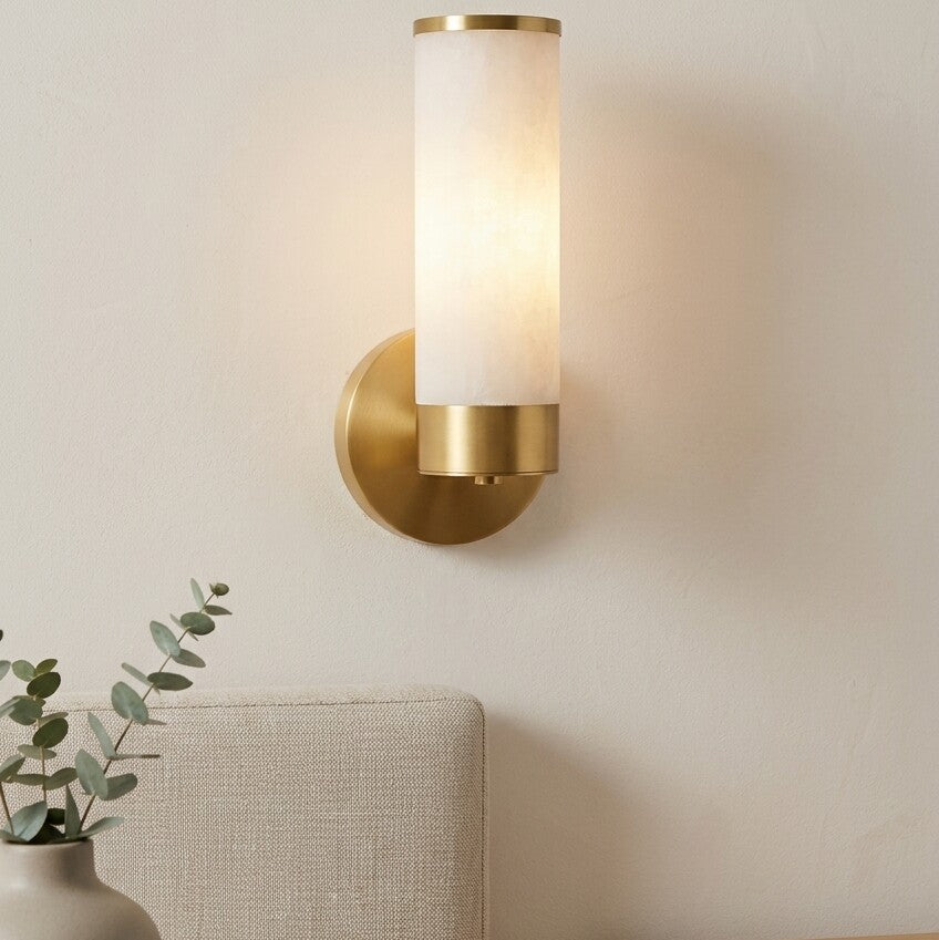Harlin Sconce in Alabaster