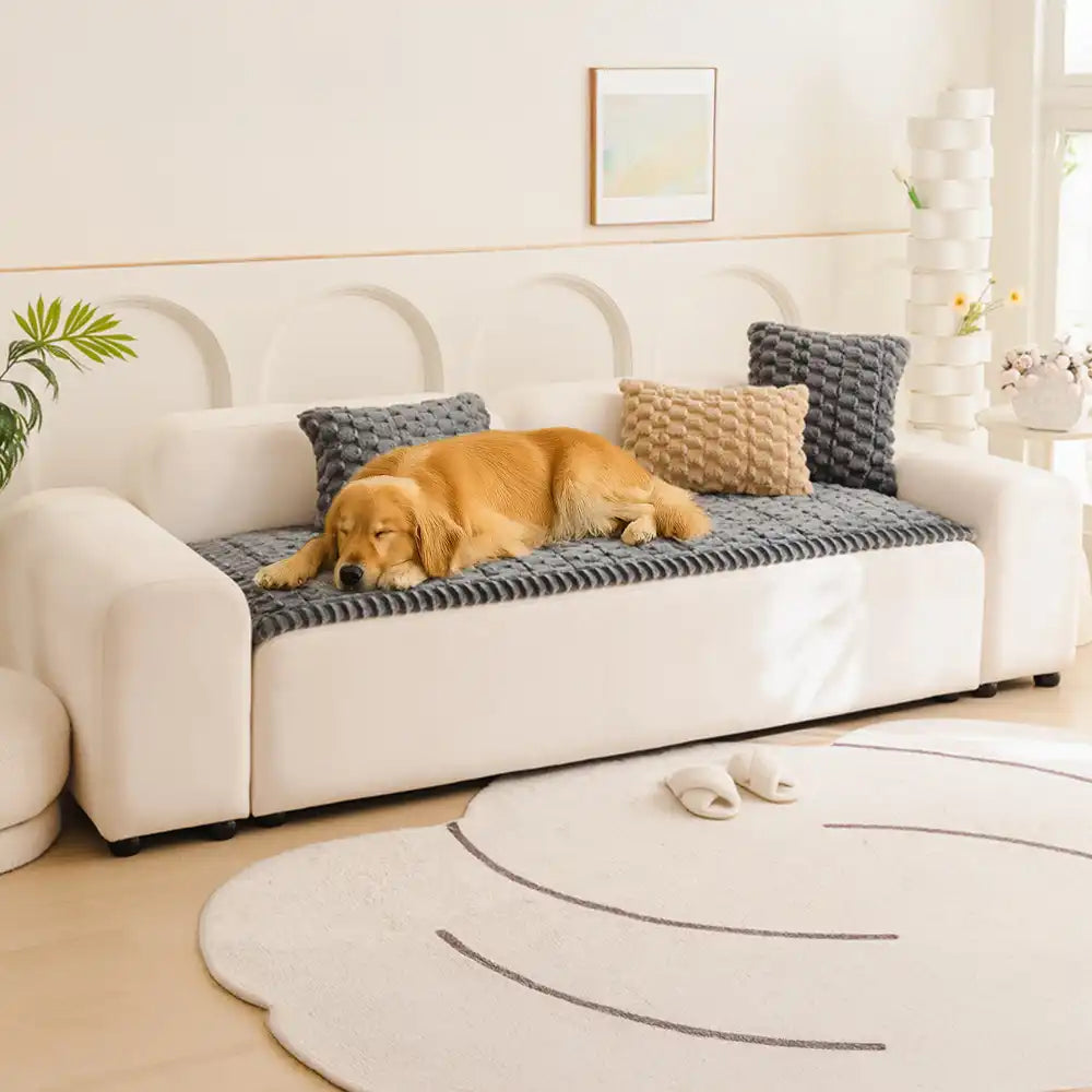 Honeycomb Plush Thickened Soft Sofa Decoration Pet Mat Couch Cover