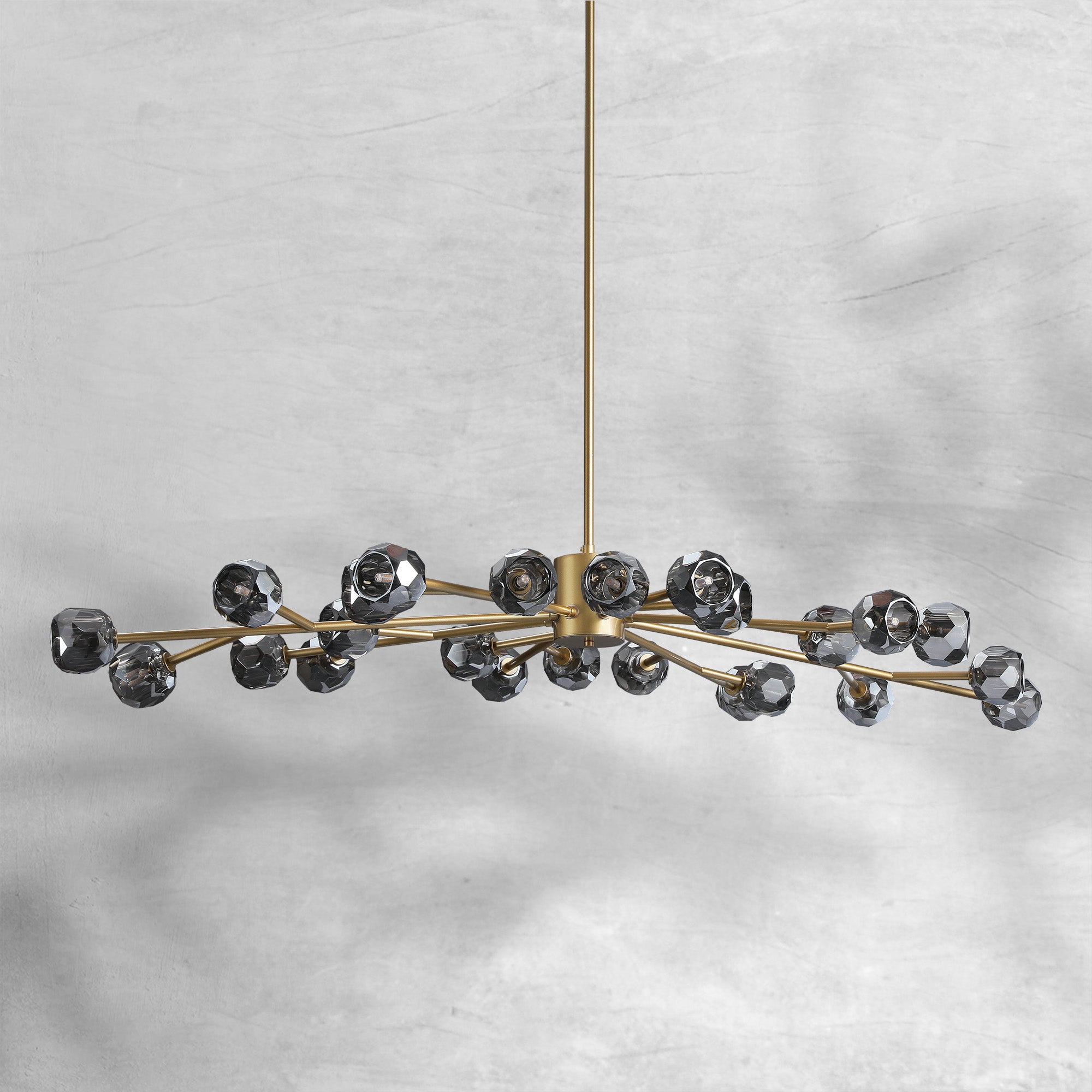 Billfz De Crystal Glass Round Chandelier 24"36"48"60"72"