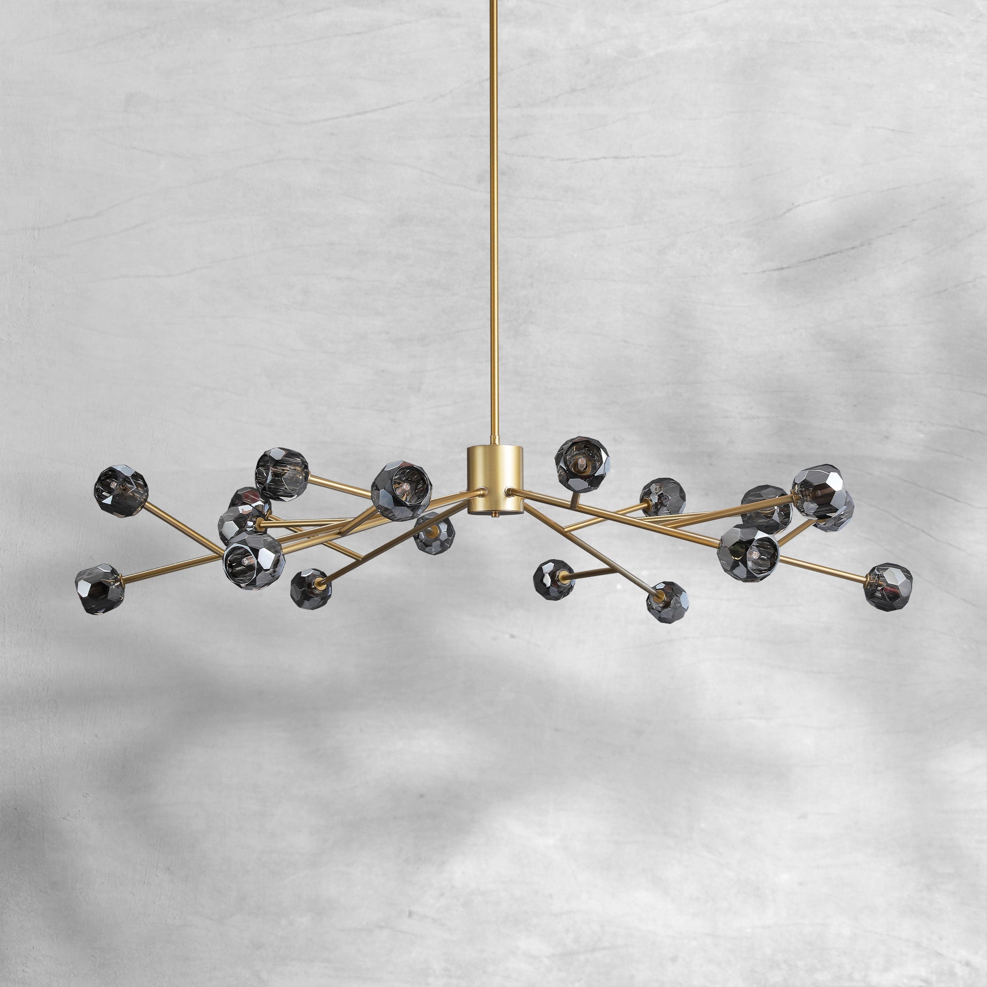 Billfz De Crystal Glass Round Chandelier 24"36"48"60"72"