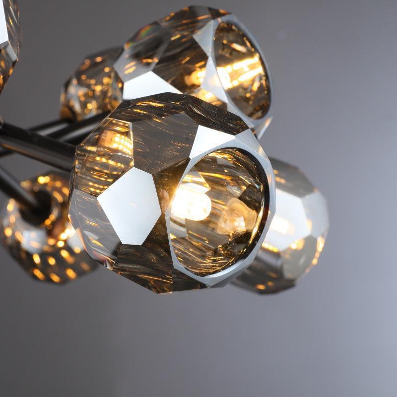 Billfz De Crystal Glass Round Chandelier 24"36"48"60"72"