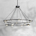 ECLFZ Two-Tier Round Chandelier 48