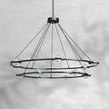 ECLFZ Two-Tier Round Chandelier 48