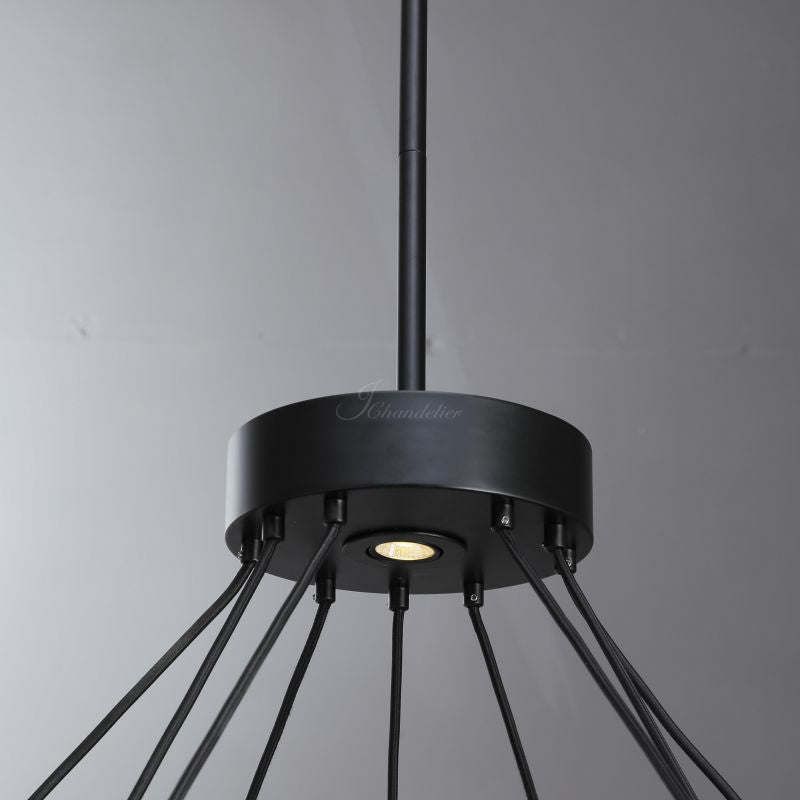 ECLFZ Two-Tier Round Chandelier 48" 60"