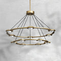 ECLFZ Two-Tier Round Chandelier 48