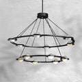 ECLFZ Two-Tier Round Chandelier 48