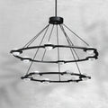 ECLFZ Two-Tier Round Chandelier 48